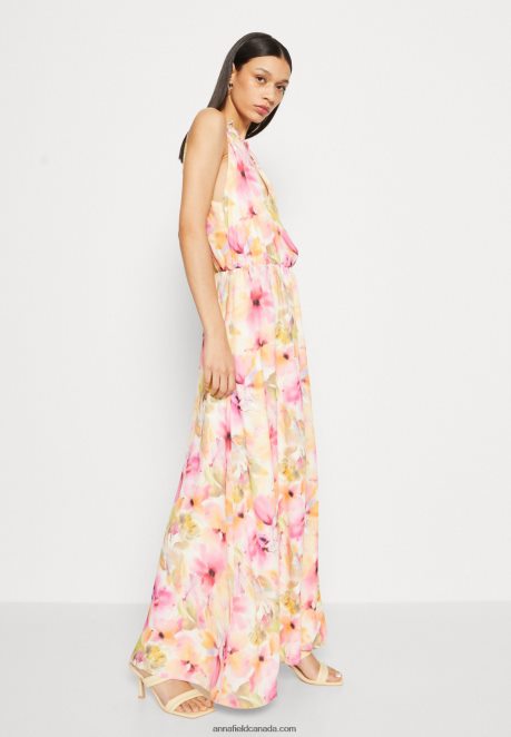 Anna Field Women Maxi Dress White/Pink H42J4Z223