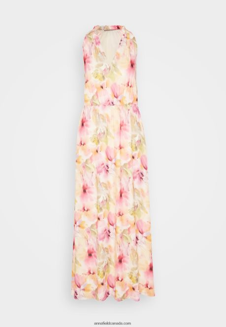 Anna Field Women Maxi Dress White/Pink H42J4Z223