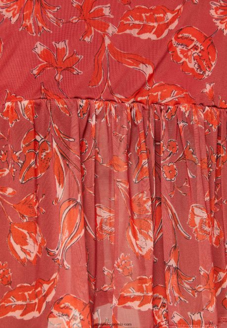 Anna Field Women Shift Dress Beige/Pink/Multi Coloured H42J4Z212
