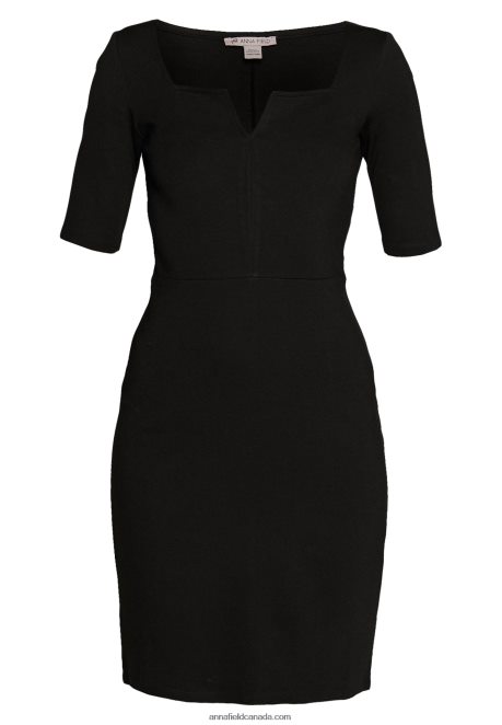 Anna Field Women Shift Dress Black H42J4Z100