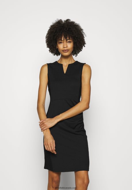 Anna Field Women Shift Dress Black H42J4Z111