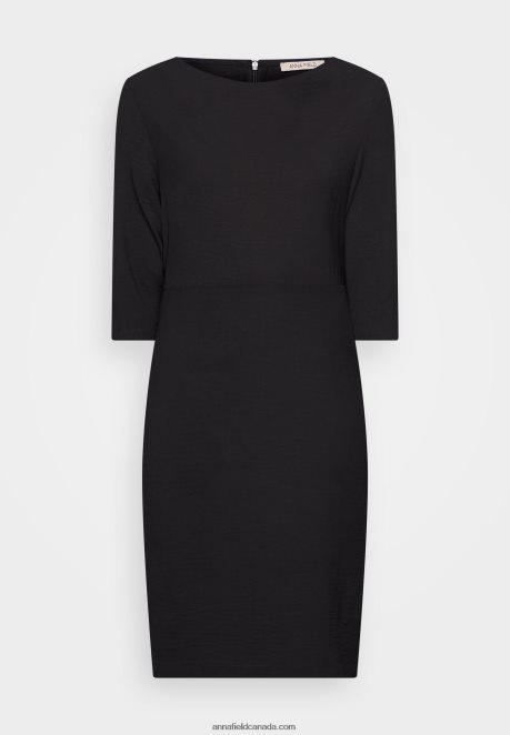 Anna Field Women Shift Dress Black H42J4Z192