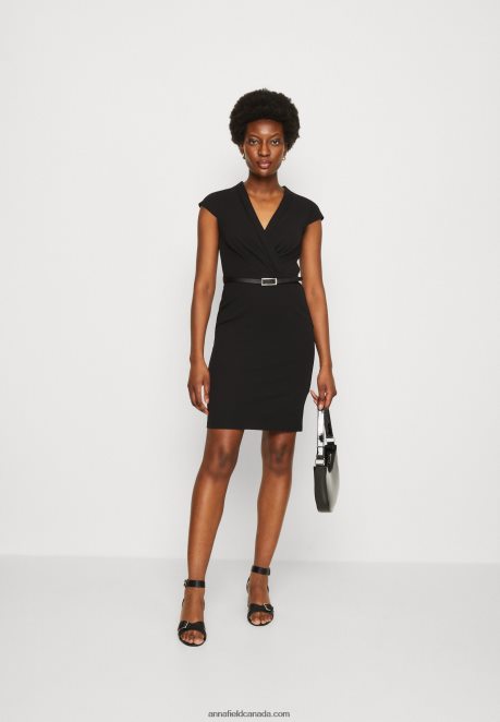Anna Field Women Shift Dress Black H42J4Z198