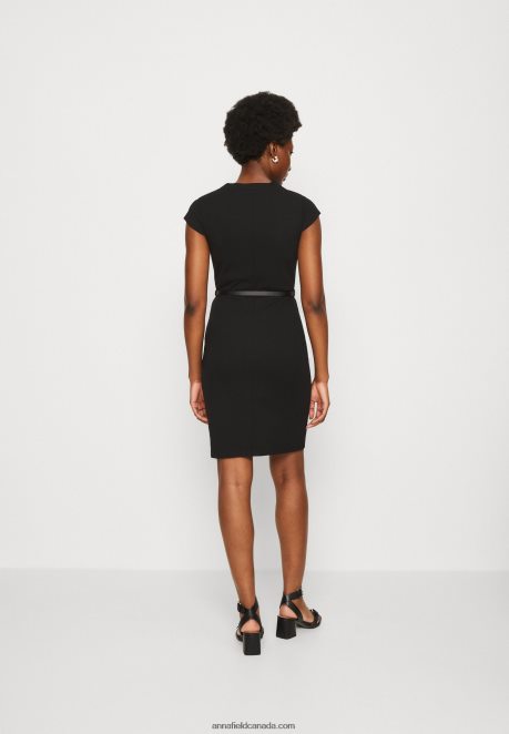 Anna Field Women Shift Dress Black H42J4Z198