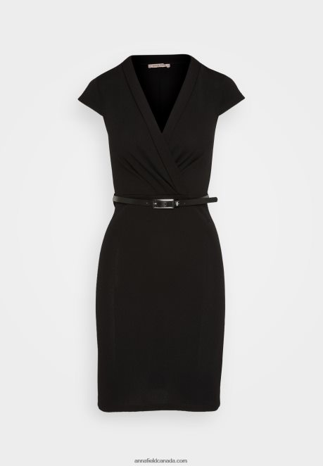 Anna Field Women Shift Dress Black H42J4Z198