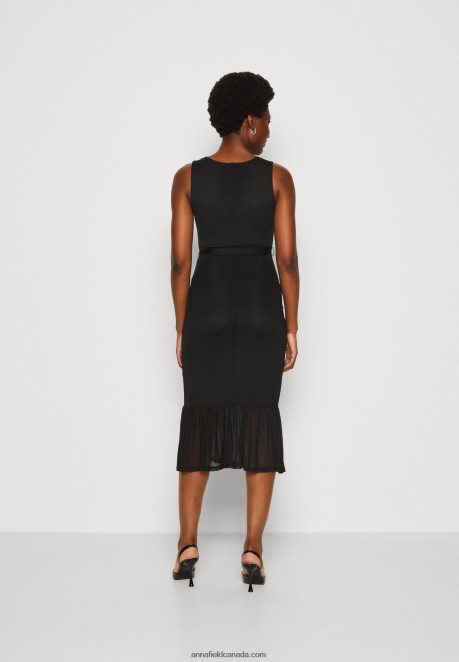 Anna Field Women Shift Dress Black H42J4Z208