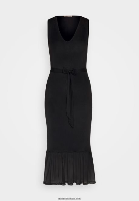 Anna Field Women Shift Dress Black H42J4Z208