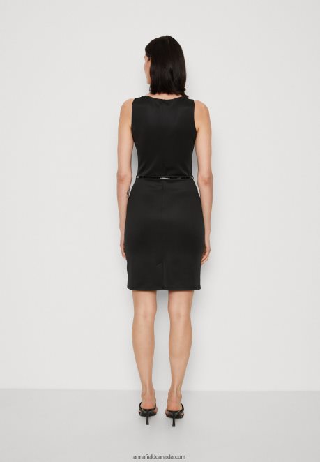 Anna Field Women Shift Dress Black H42J4Z211