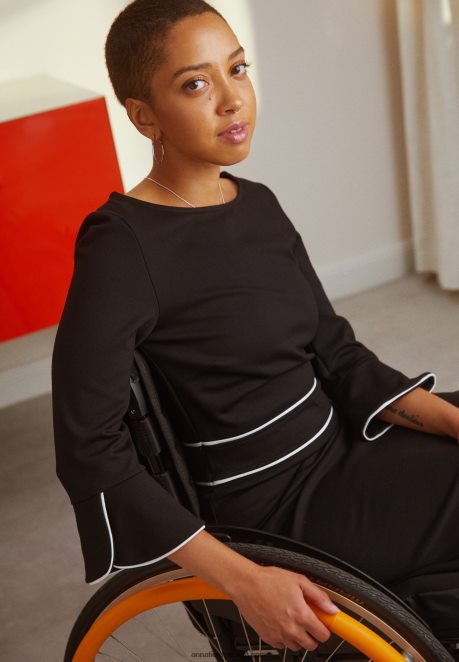 Anna Field Women Shift Dress Black H42J4Z218