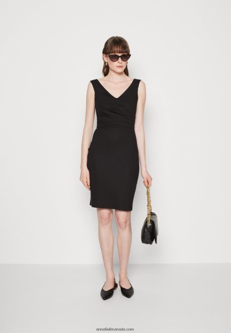Anna Field Women Shift Dress Black H42J4Z57