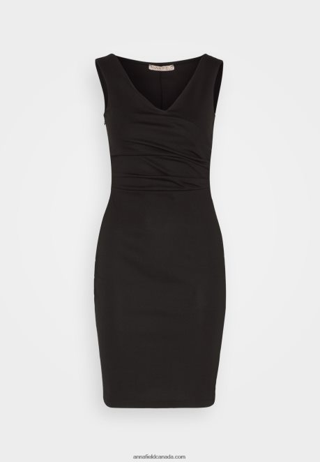 Anna Field Women Shift Dress Black H42J4Z57