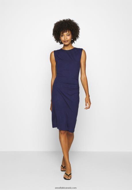 Anna Field Women Shift Dress Evening Blue H42J4Z122