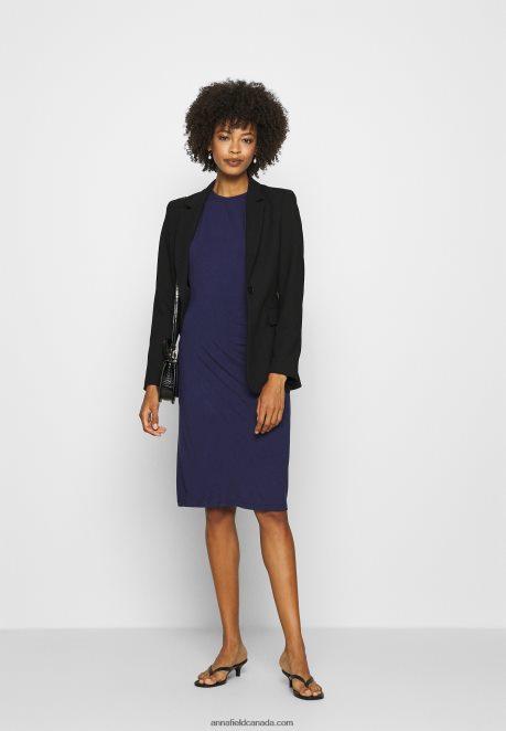 Anna Field Women Shift Dress Evening Blue H42J4Z122