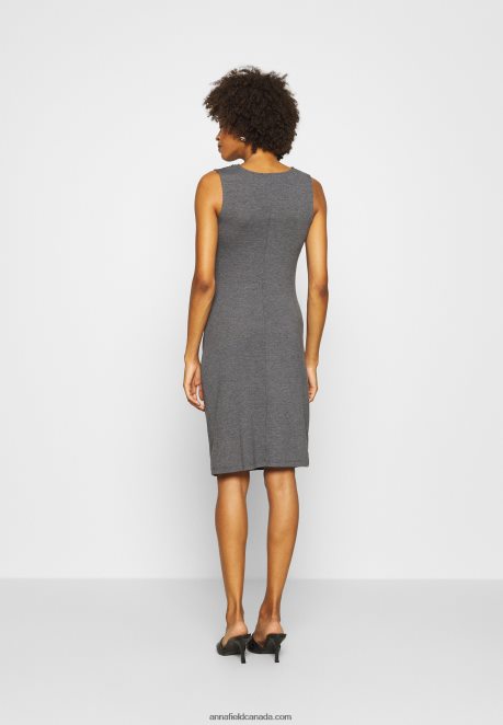 Anna Field Women Shift Dress Grey Marl H42J4Z94