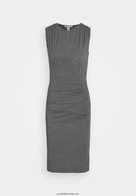 Anna Field Women Shift Dress Grey Marl H42J4Z94