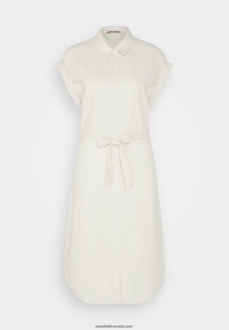 Anna Field Women Shirt Dress Beige H42J4Z82
