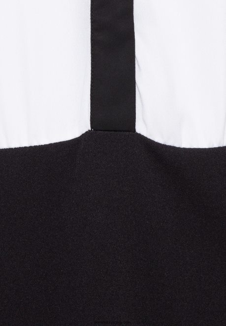 Anna Field Women Shirt Dress Black/White H42J4Z87