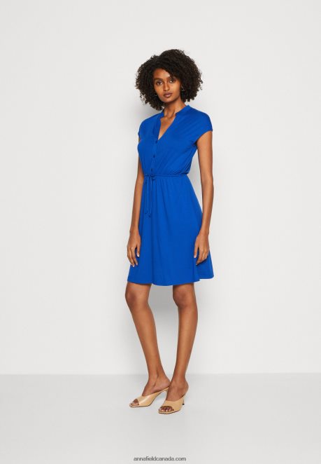 Anna Field Women Shirt Dress Blue H42J4Z92