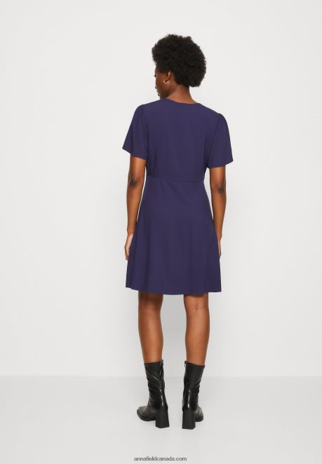 Anna Field Women Shirt Dress Dark Blue H42J4Z88