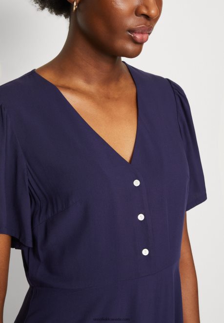 Anna Field Women Shirt Dress Dark Blue H42J4Z88