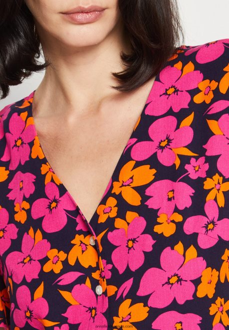 Anna Field Women Shirt Dress Pink/Orange H42J4Z90