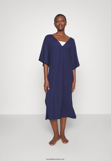 Anna Field Women V Front Beach Dress Maxi Dress Blue H42J4Z220
