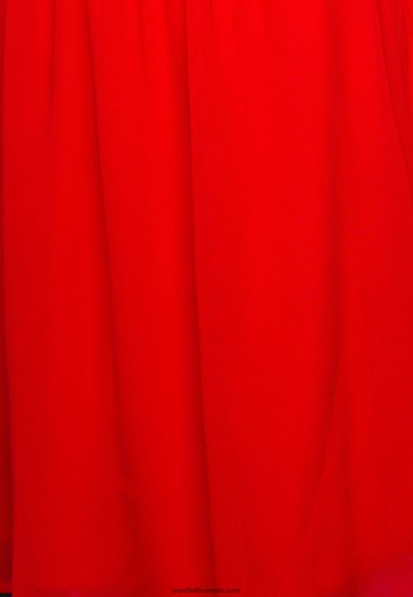 Anna Field Women V-Neck Sleeve Dress Day Dress Dark Red H42J4Z9
