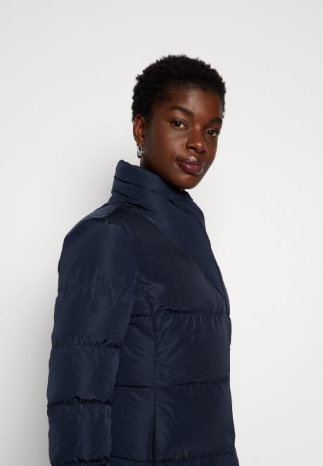 Anna Field Women Winter Jacket Dark Blue H42J4Z734