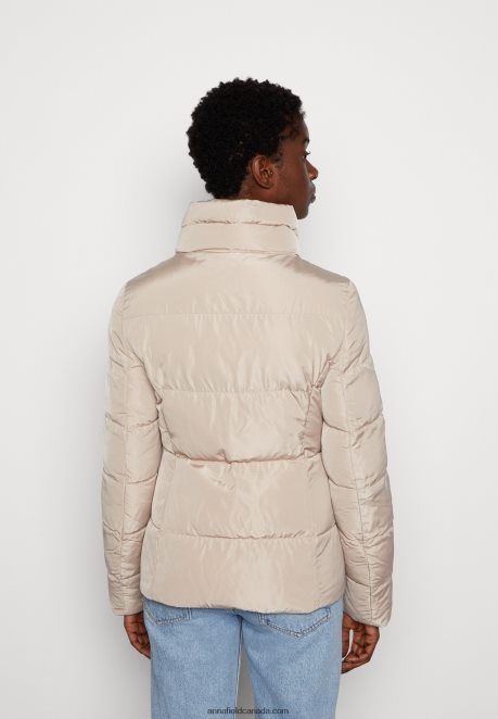 Anna Field Women Winter Jacket Light Brown H42J4Z733