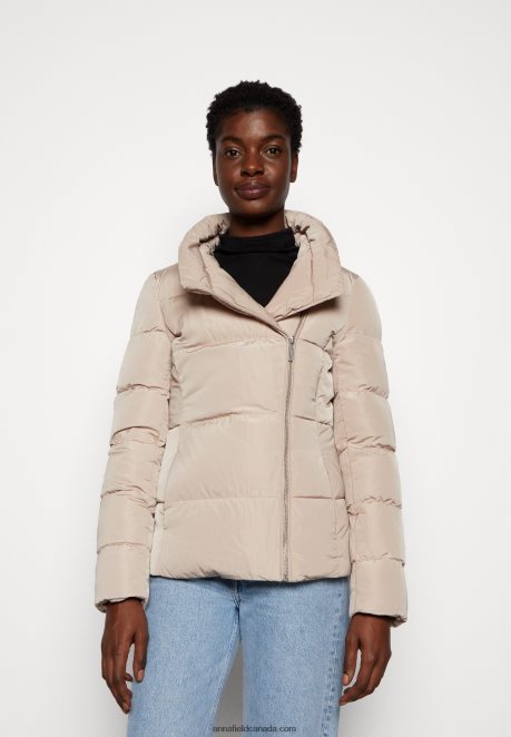 Anna Field Women Winter Jacket Light Brown H42J4Z733