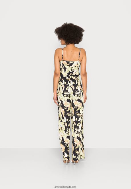 Anna Field Women Jumpsuit Black/Green H42J4Z868