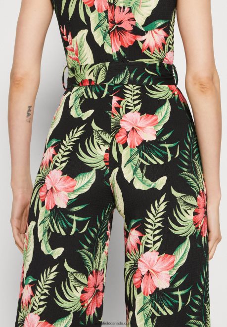 Anna Field Women Jumpsuit Black/Green H42J4Z900