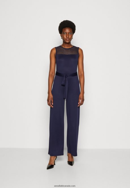Anna Field Women Jumpsuit Dark Blue H42J4Z889