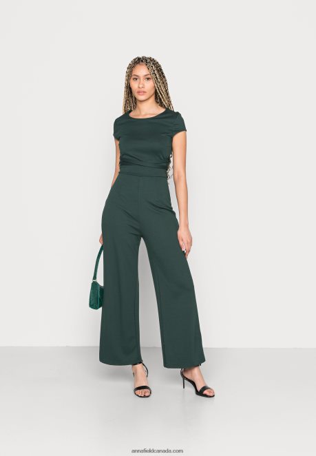 Anna Field Women Jumpsuit Dark Green H42J4Z870