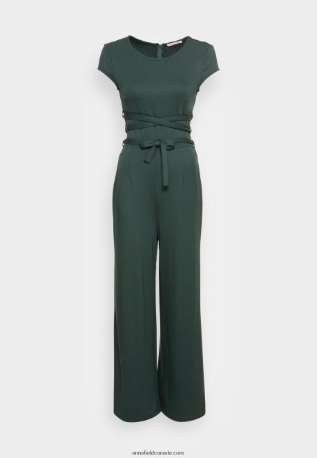 Anna Field Women Jumpsuit Dark Green H42J4Z870