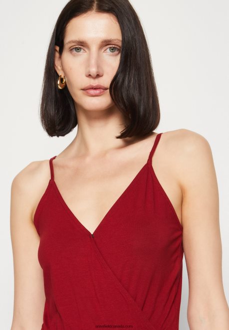 Anna Field Women Jumpsuit Dark Red H42J4Z882