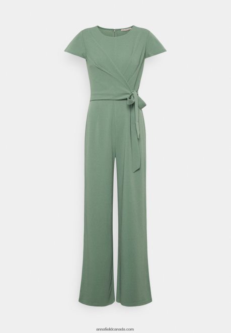 Anna Field Women Jumpsuit Light Green H42J4Z869