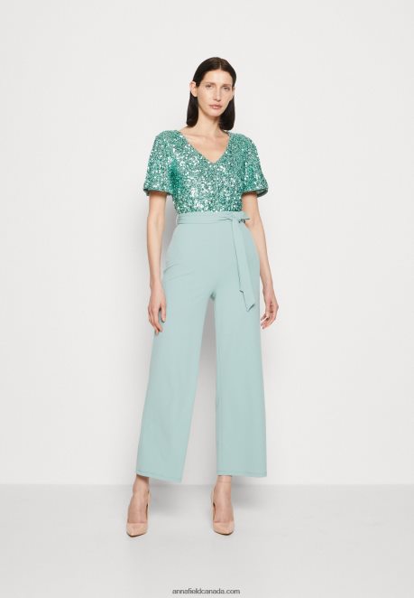 Anna Field Women Jumpsuit Light Green H42J4Z904