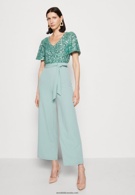 Anna Field Women Jumpsuit Light Green H42J4Z904