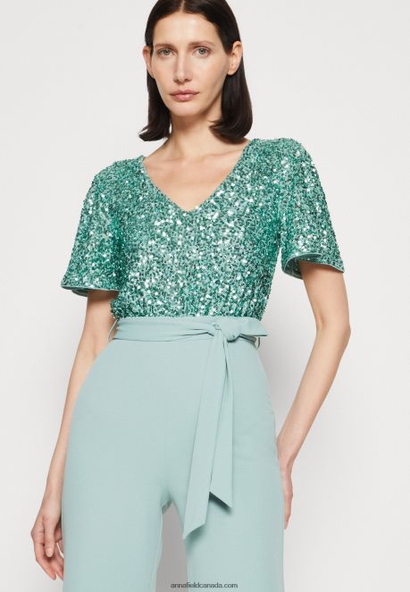 Anna Field Women Jumpsuit Light Green H42J4Z904