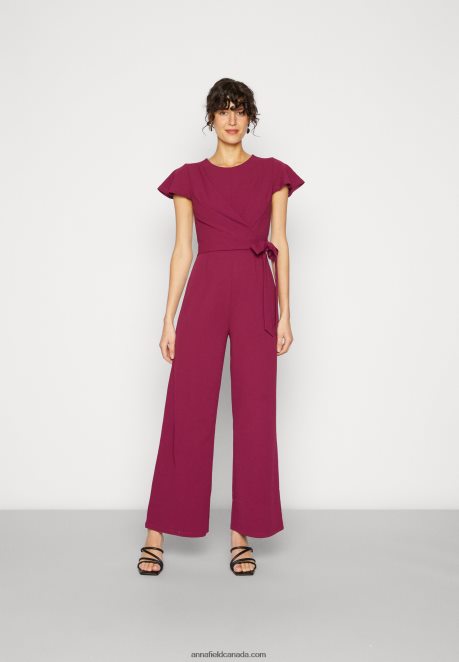 Anna Field Women Jumpsuit Purple H42J4Z903