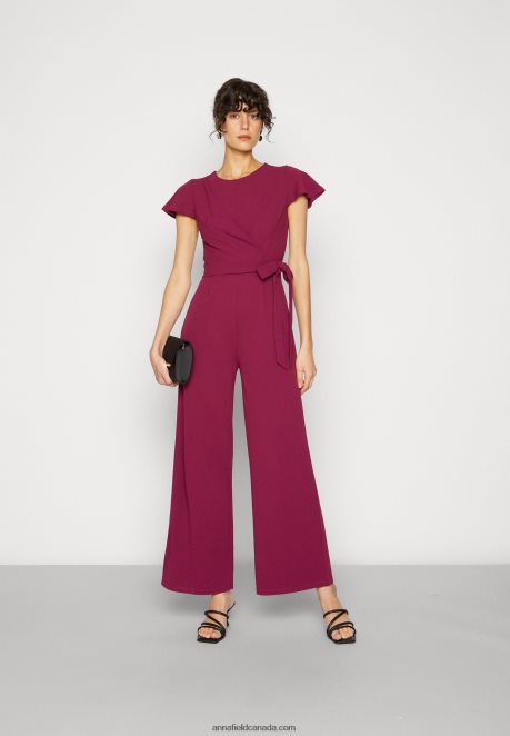 Anna Field Women Jumpsuit Purple H42J4Z903