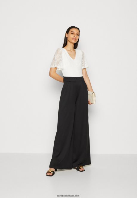Anna Field Women Jumpsuit White/Black H42J4Z865
