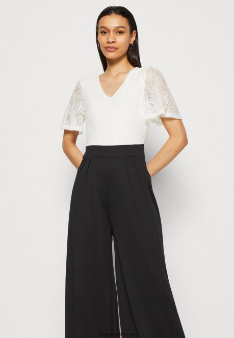 Anna Field Women Jumpsuit White/Black H42J4Z865