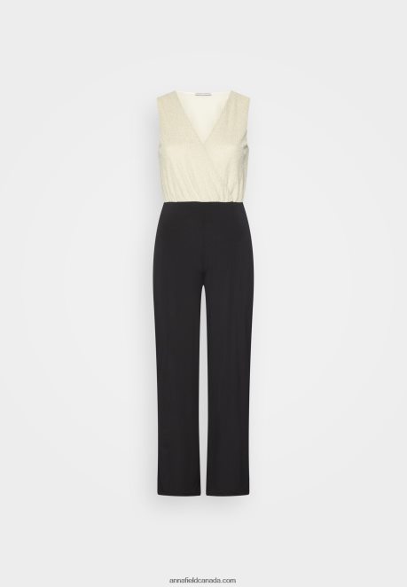 Anna Field Women Lurex Top Jumpsuit Black H42J4Z877