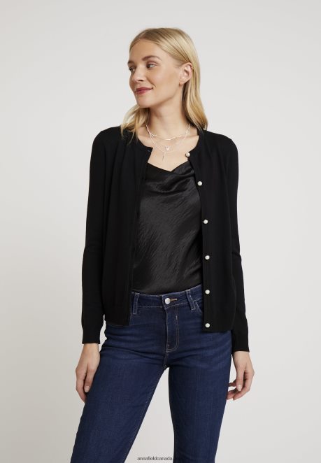 Anna Field Women Cardigan Black H42J4Z820