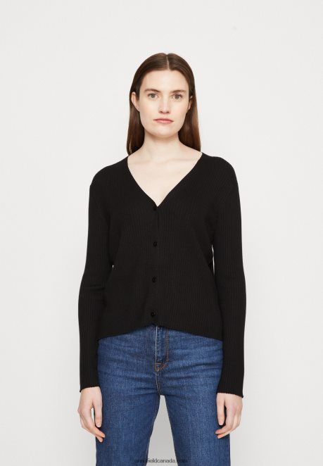 Anna Field Women Cardigan Black H42J4Z824