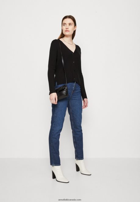 Anna Field Women Cardigan Black H42J4Z824