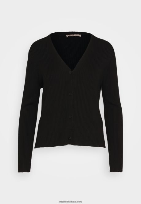 Anna Field Women Cardigan Black H42J4Z824