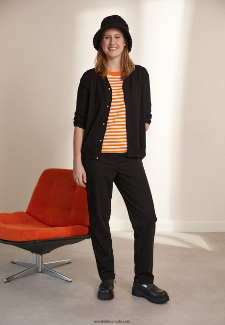 Anna Field Women Cardigan Black H42J4Z828